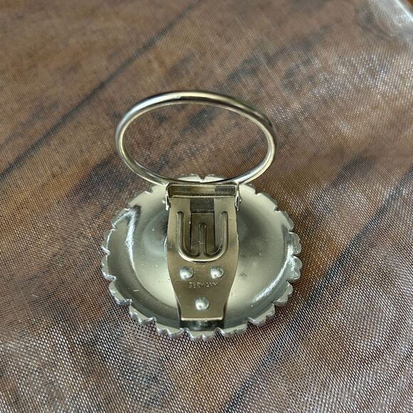 Elegant Silver Floral scarf clip - Picture 3 of 3